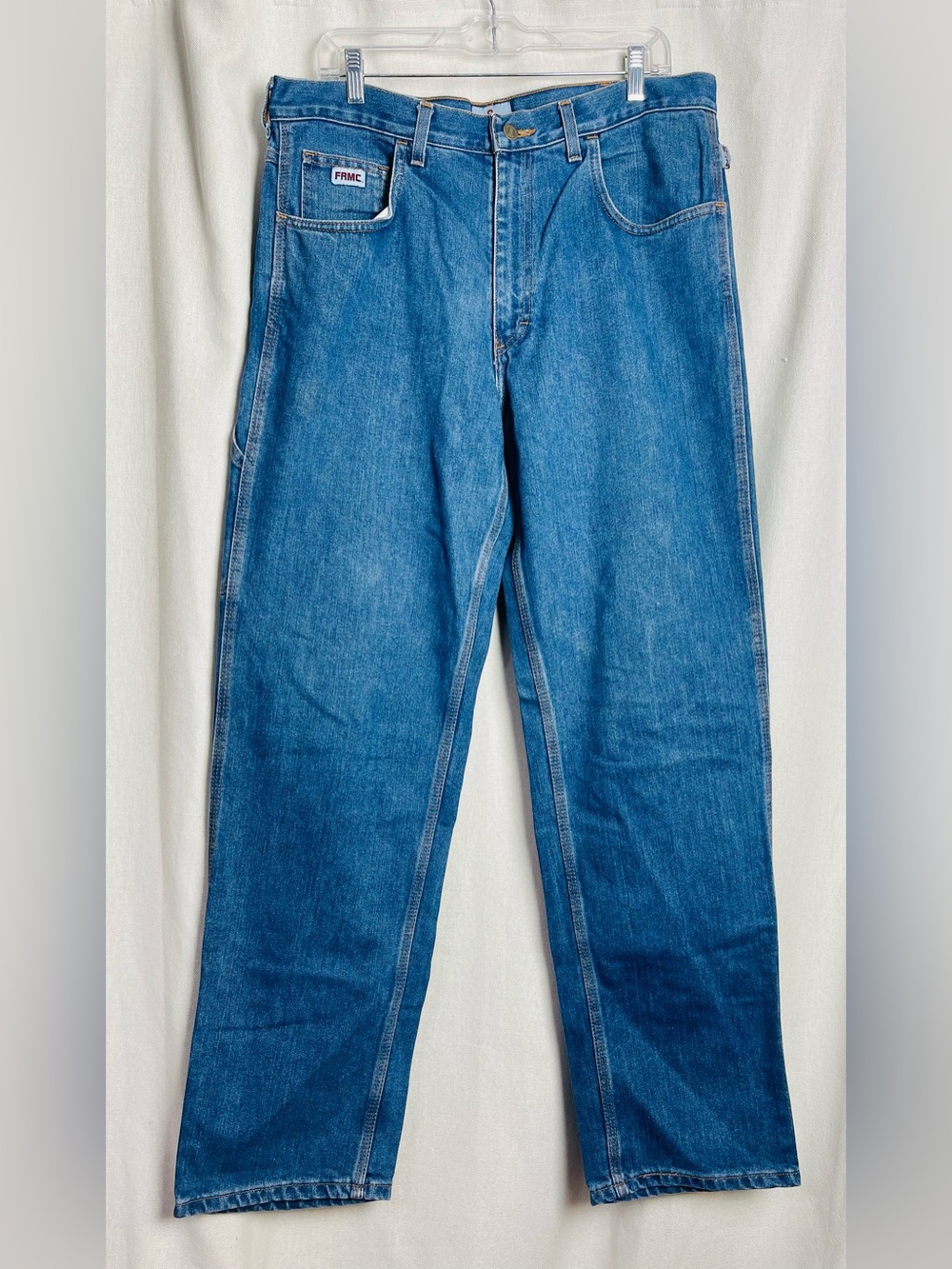 Tyndale FRMC Jeans Mens 36x32 Flame Resistant Workwear Blue Denim Pants F290T